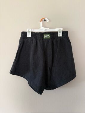 daily drills charcoal fleece super shorts